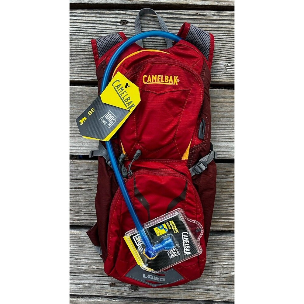 New! CamelBak Lobo 100 oz / 3L Cycling Hiking Hydration Pack Backpack - Red